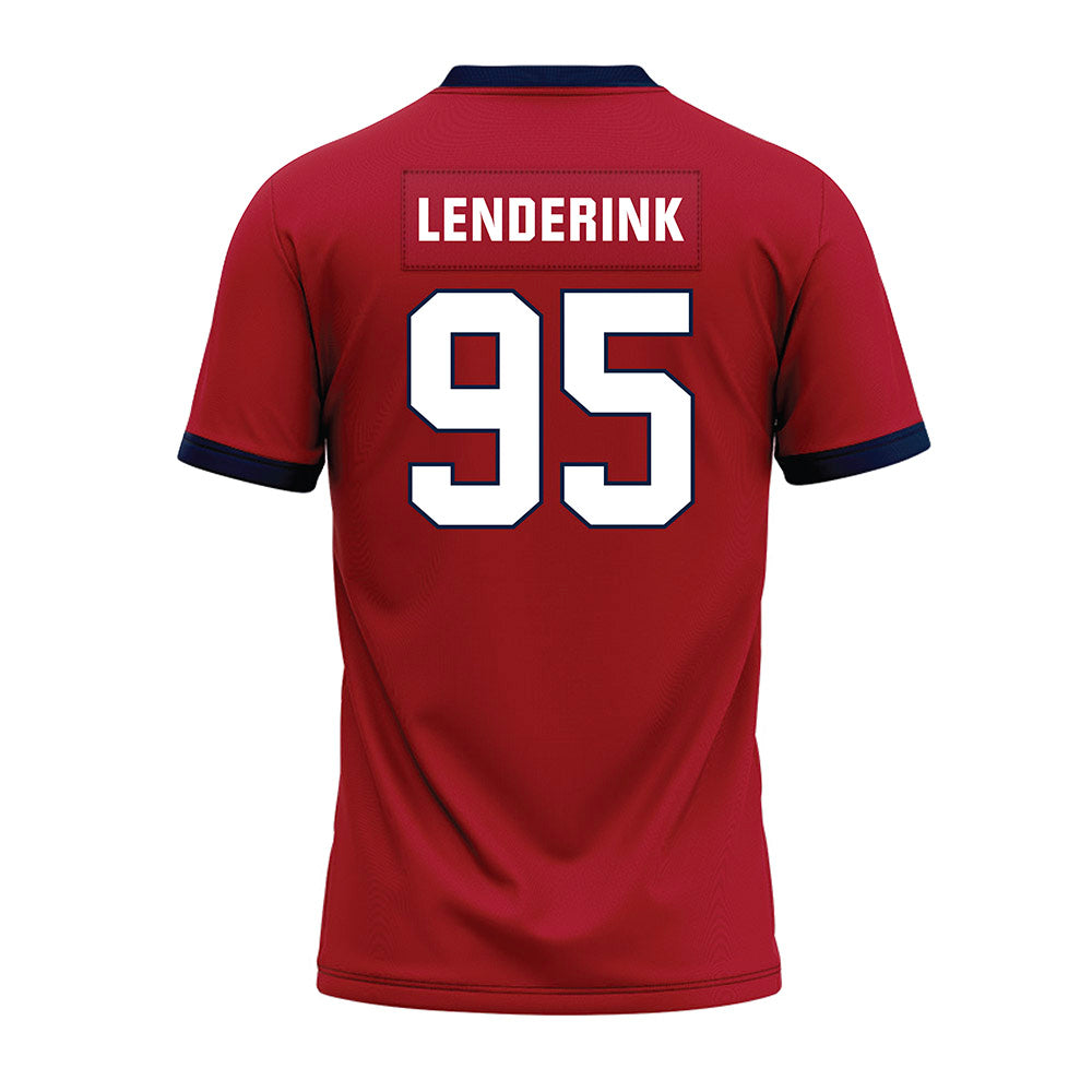 Liberty - NCAA Football : Teagen Lenderink - Red Premium Football Jersey