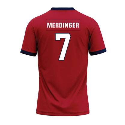 Liberty - NCAA Football : Michael Merdinger - Red Premium Football Jersey-1