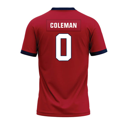 Liberty - NCAA Football : Jaylon Coleman - Red Premium Football Jersey-1