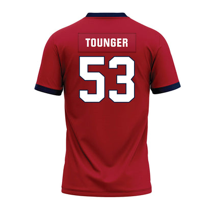 Liberty - NCAA Football : Nikodemus Tounger - Red Premium Football Jersey-1