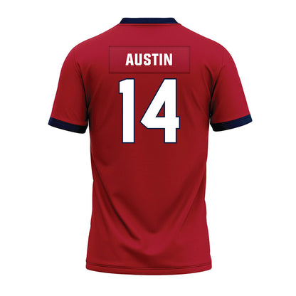 Liberty - NCAA Football : Kylen Austin - Red Premium Football Jersey