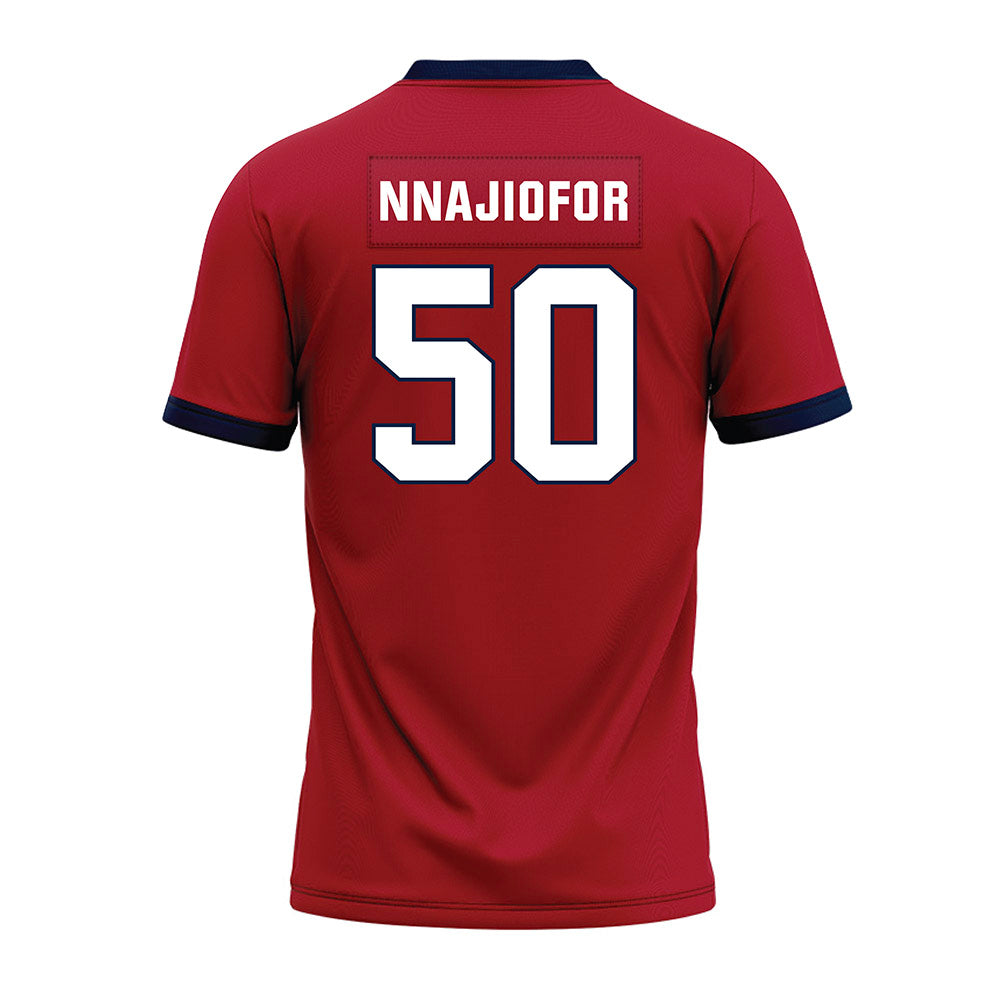 Liberty - NCAA Football : Esom Nnajiofor - Red Premium Football Jersey