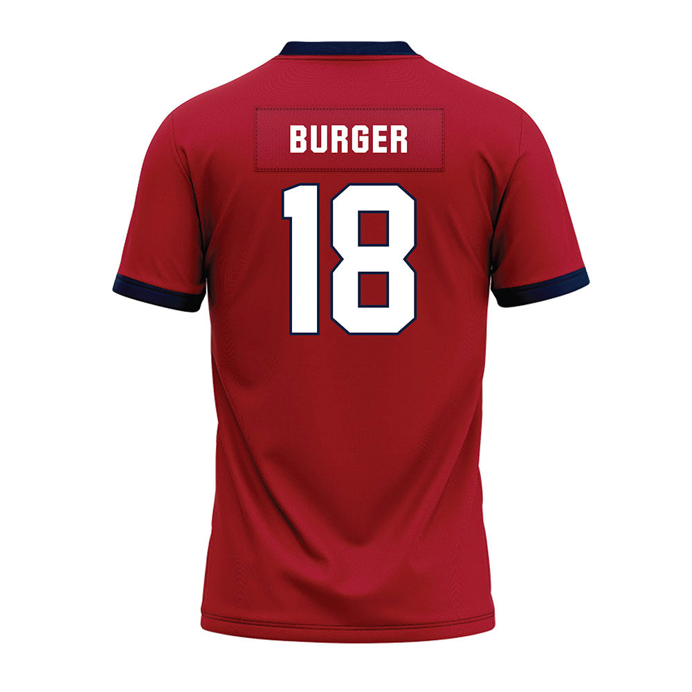 Liberty - NCAA Football : Ryan Burger - Red Premium Football Jersey