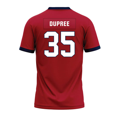 Liberty - NCAA Football : Tyren Dupree - Red Premium Football Jersey