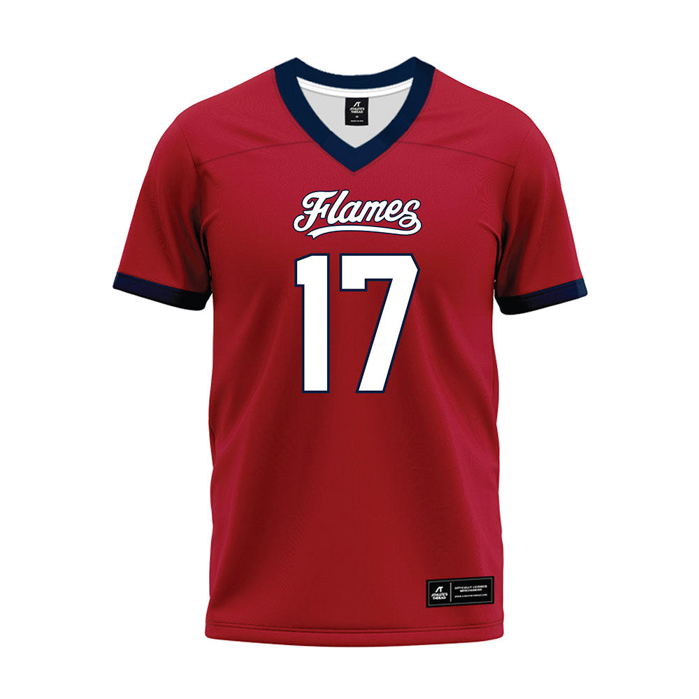 Liberty - NCAA Football : Bo Burklow Jr. - Red Premium Football Jersey-0