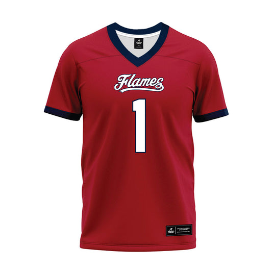 Liberty - NCAA Football : CJ Bazile Jr - Red Premium Football Jersey-0
