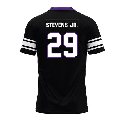 Northwestern - NCAA Football : JonJon Stevens Jr. - Black Premium Football Jersey-1