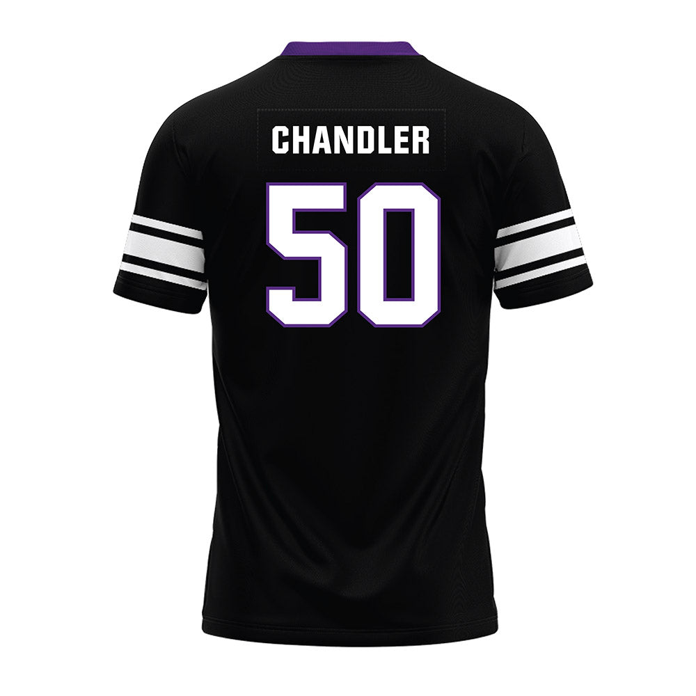 Northwestern - NCAA Football : Talan Chandler - Black Premium Football Jersey-1