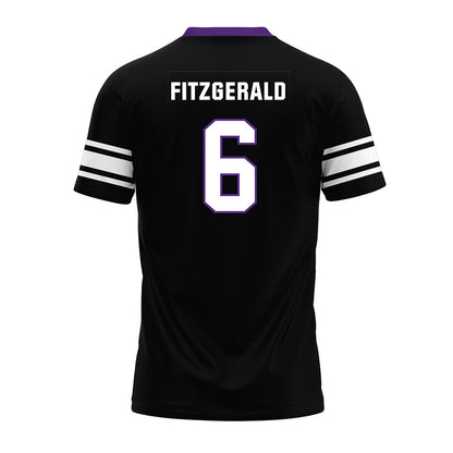 Northwestern - NCAA Football : Robert Fitzgerald - Black Premium Football Jersey