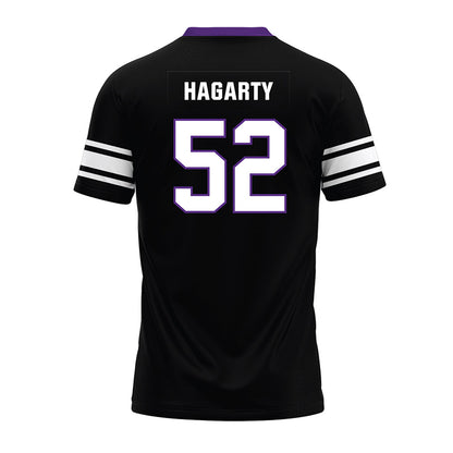 Northwestern - NCAA Football : Richie Hagarty - Black Premium Football Jersey