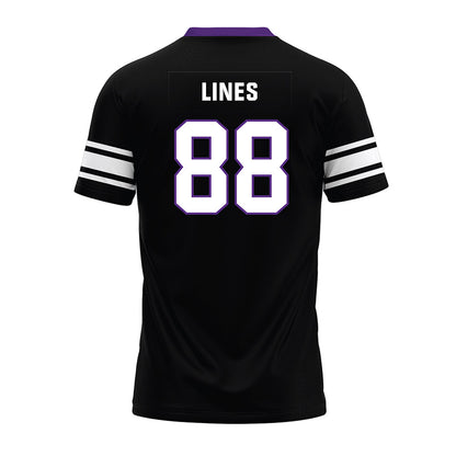 Northwestern - NCAA Football : Alex Lines - Black Premium Football Jersey-1