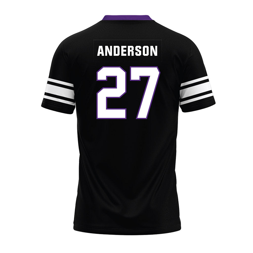Northwestern - NCAA Football : Daniel Anderson - Black Premium Football Jersey-1