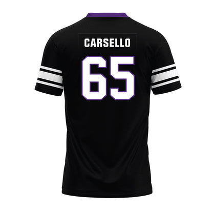 Northwestern - NCAA Football : Jackson Carsello - Black Premium Football Jersey