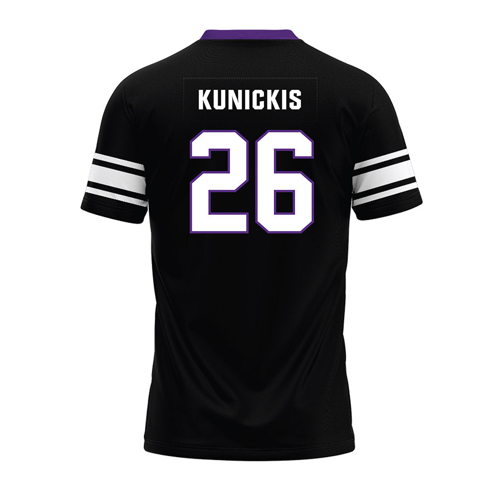 Northwestern - NCAA Football : Albert Kunickis - Black Premium Football Jersey-1