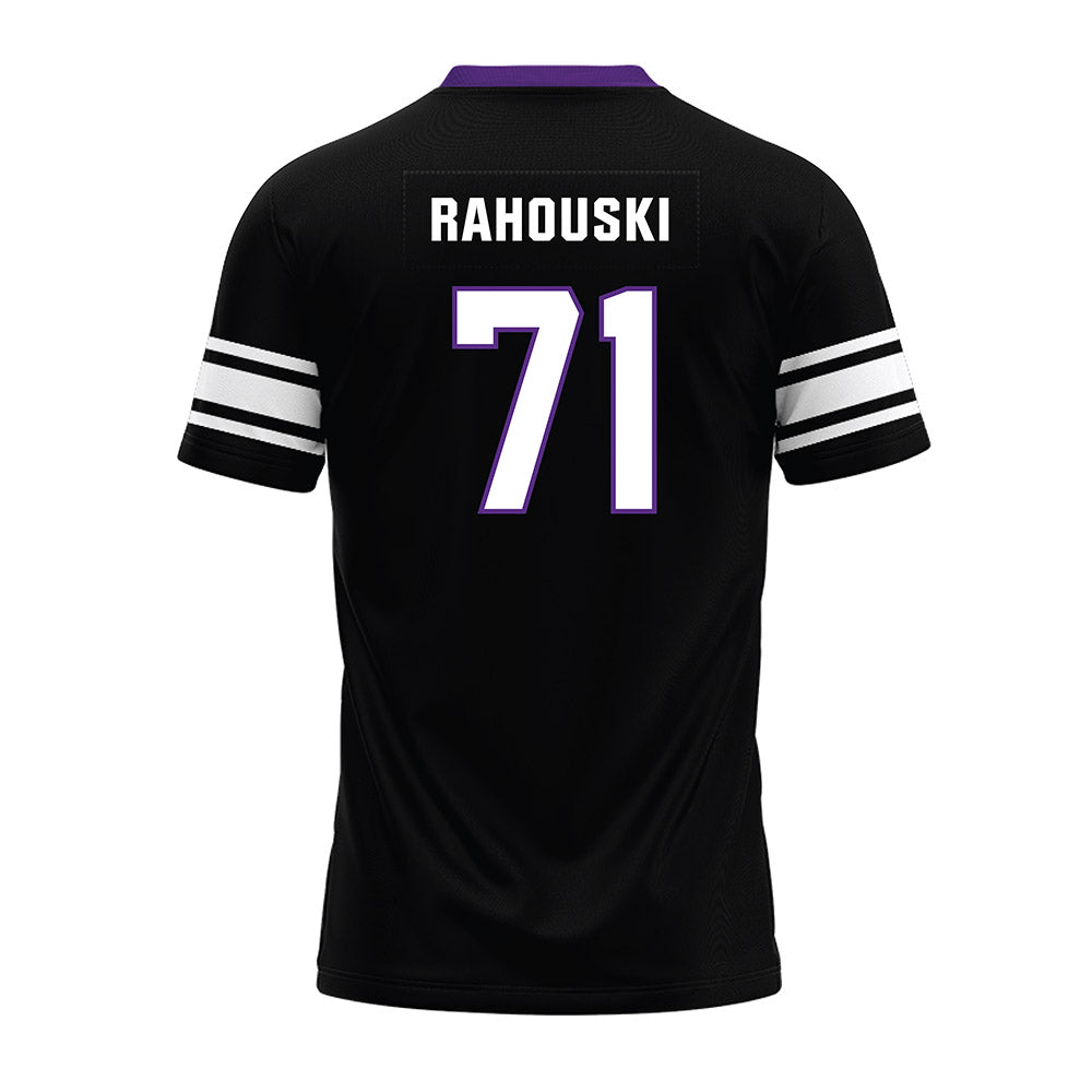 Northwestern - NCAA Football : Dennis Rahouski - Black Premium Football Jersey-1
