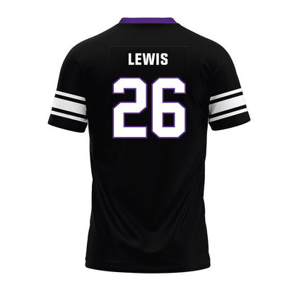 Northwestern - NCAA Football : Jalen Lewis - Black Premium Football Jersey