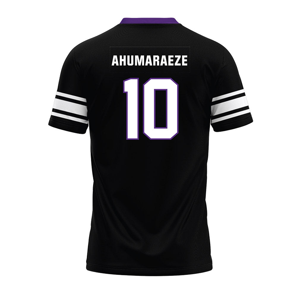 Northwestern - NCAA Football : Ricky Ahumaraeze - Black Premium Football Jersey-1