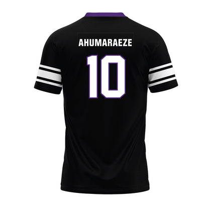 Northwestern - NCAA Football : Ricky Ahumaraeze - Black Premium Football Jersey-1