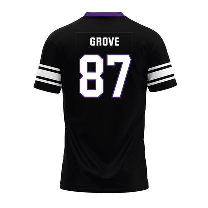 Northwestern - NCAA Football : Carson Grove - Black Premium Football Jersey-1