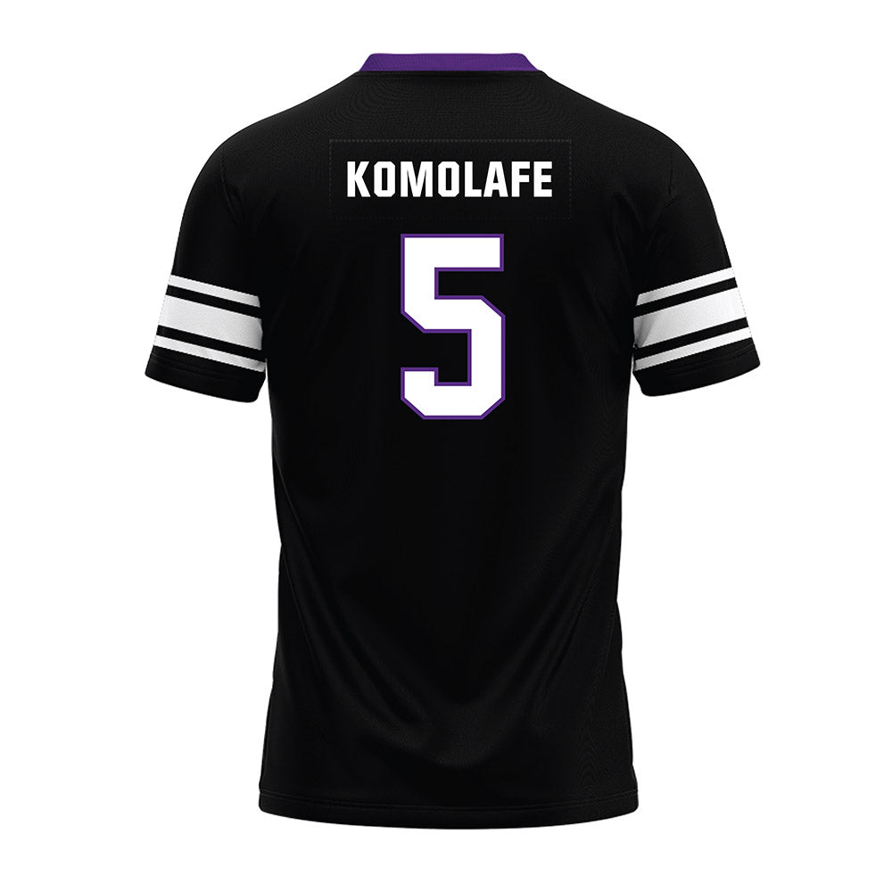 Northwestern - NCAA Football : Caleb Komolafe - Black Premium Football Jersey-1