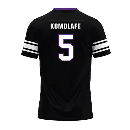 Northwestern - NCAA Football : Caleb Komolafe - Black Premium Football Jersey-1