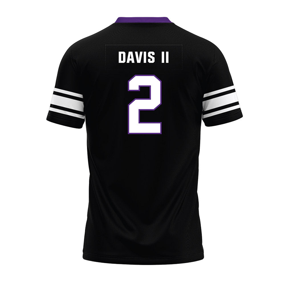 Northwestern - NCAA Football : Fred Davis II - Black Premium Football Jersey-1