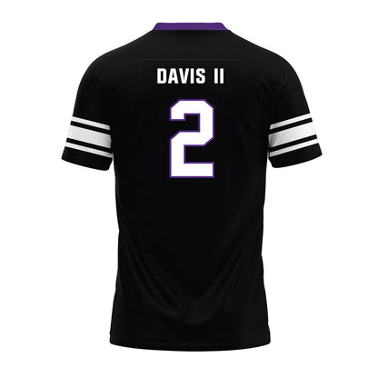 Northwestern - NCAA Football : Fred Davis II - Black Premium Football Jersey-1