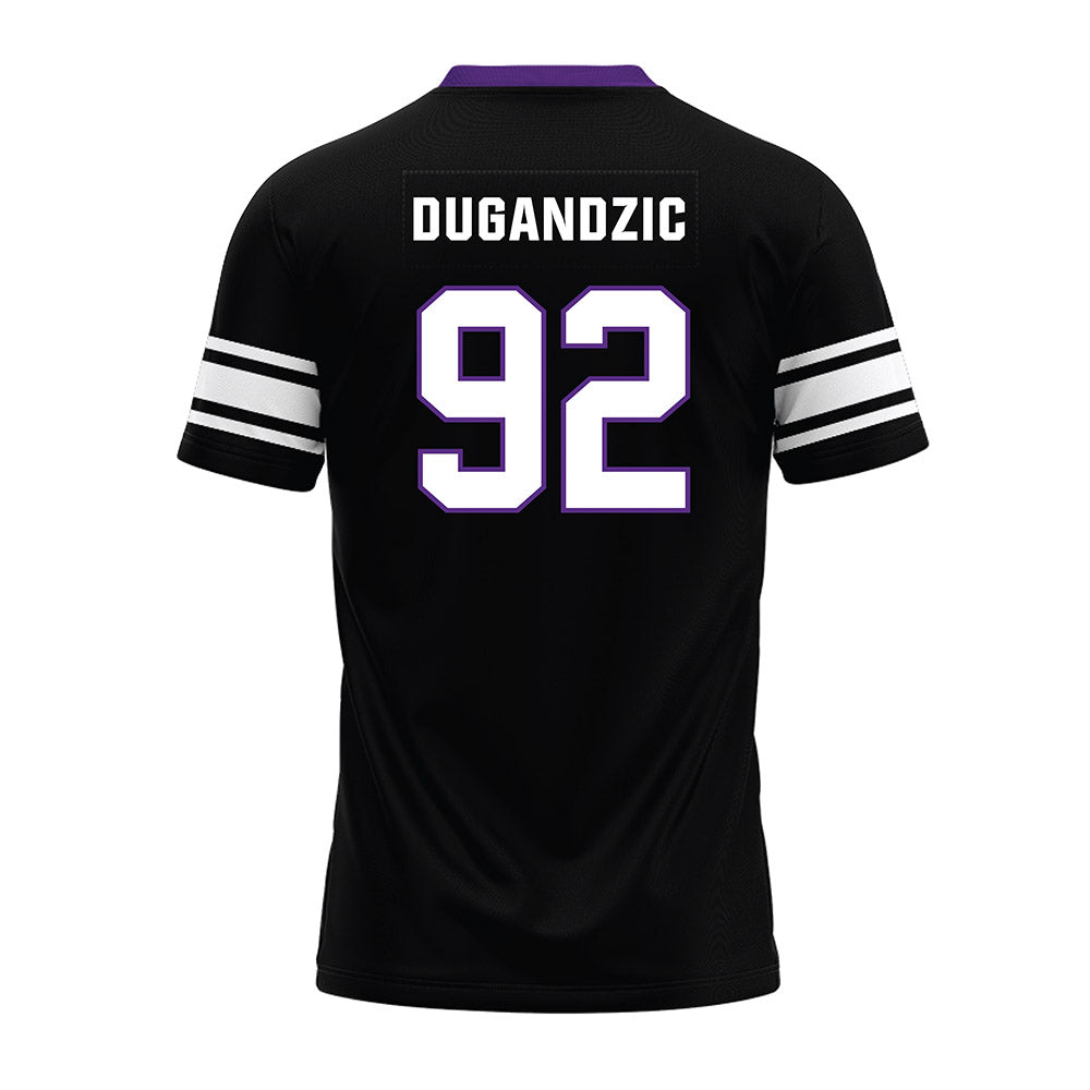 Northwestern - NCAA Football : Nikola Dugandzic - Black Premium Football Jersey-1