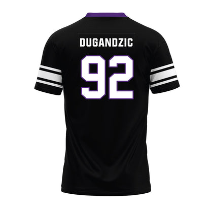 Northwestern - NCAA Football : Nikola Dugandzic - Black Premium Football Jersey-1