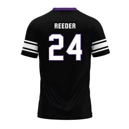 Northwestern - NCAA Football : Dashun Reeder - Black Premium Football Jersey-1