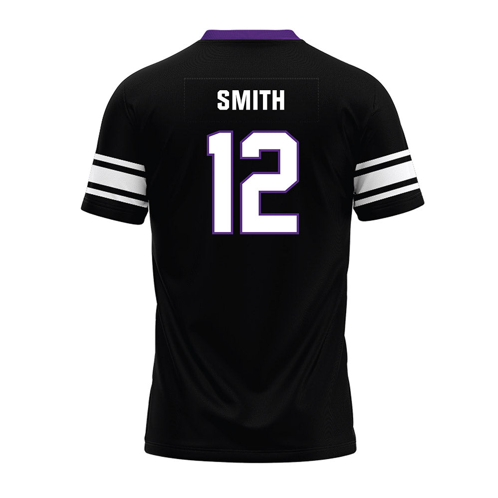 Northwestern - NCAA Football : Evan Smith - Black Premium Football Jersey
