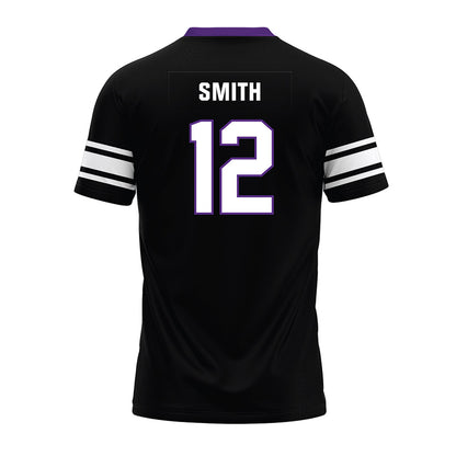 Northwestern - NCAA Football : Evan Smith - Black Premium Football Jersey