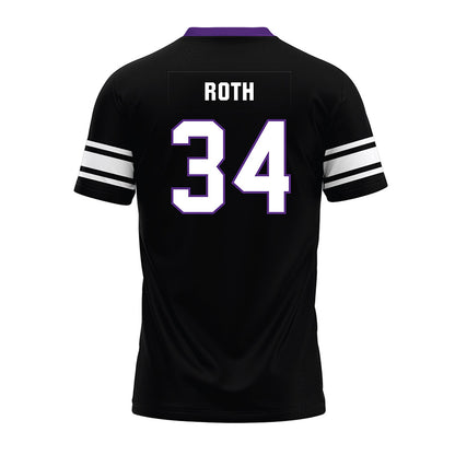 Northwestern - NCAA Football : Payton Roth - Black Premium Football Jersey-1