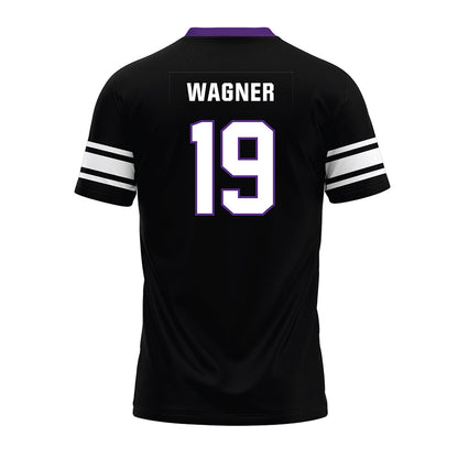 Northwestern - NCAA Football : Drew Wagner - Black Premium Football Jersey-1