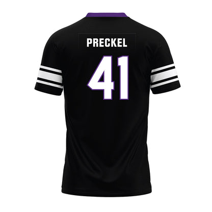 Northwestern - NCAA Football : Robby Preckel - Black Premium Football Jersey-1