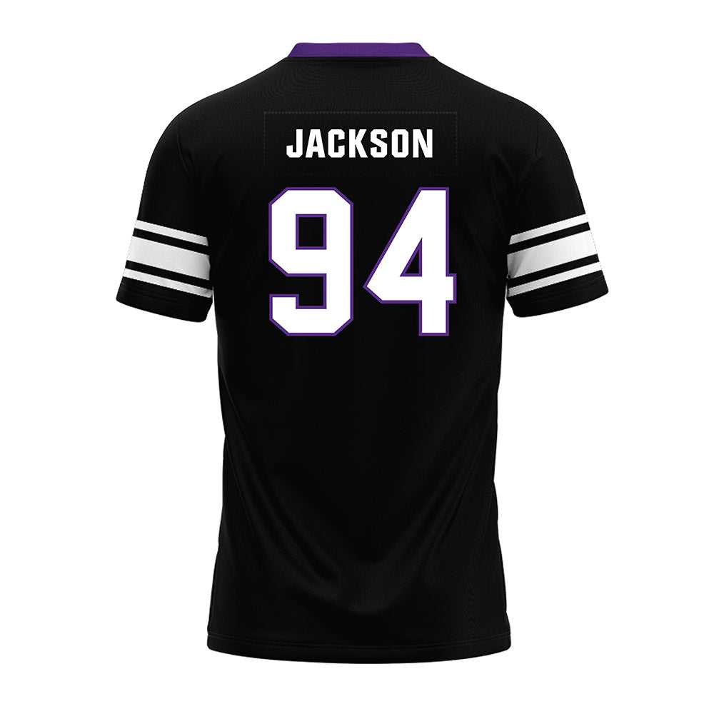 Northwestern - NCAA Football : Miguel Jackson - Black Premium Football Jersey-1