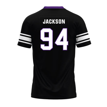 Northwestern - NCAA Football : Miguel Jackson - Black Premium Football Jersey-1