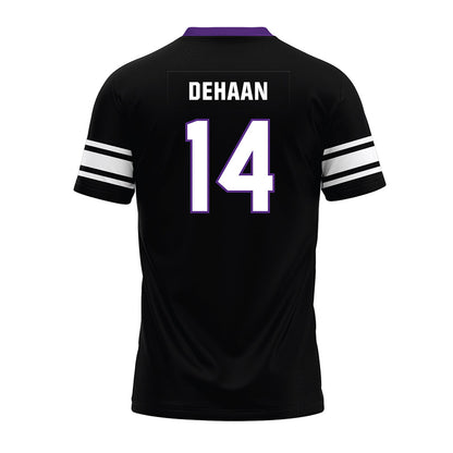 Northwestern - NCAA Football : Joe DeHaan - Black Premium Football Jersey