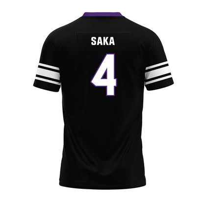 Northwestern - NCAA Football : Anto Saka - Black Premium Football Jersey