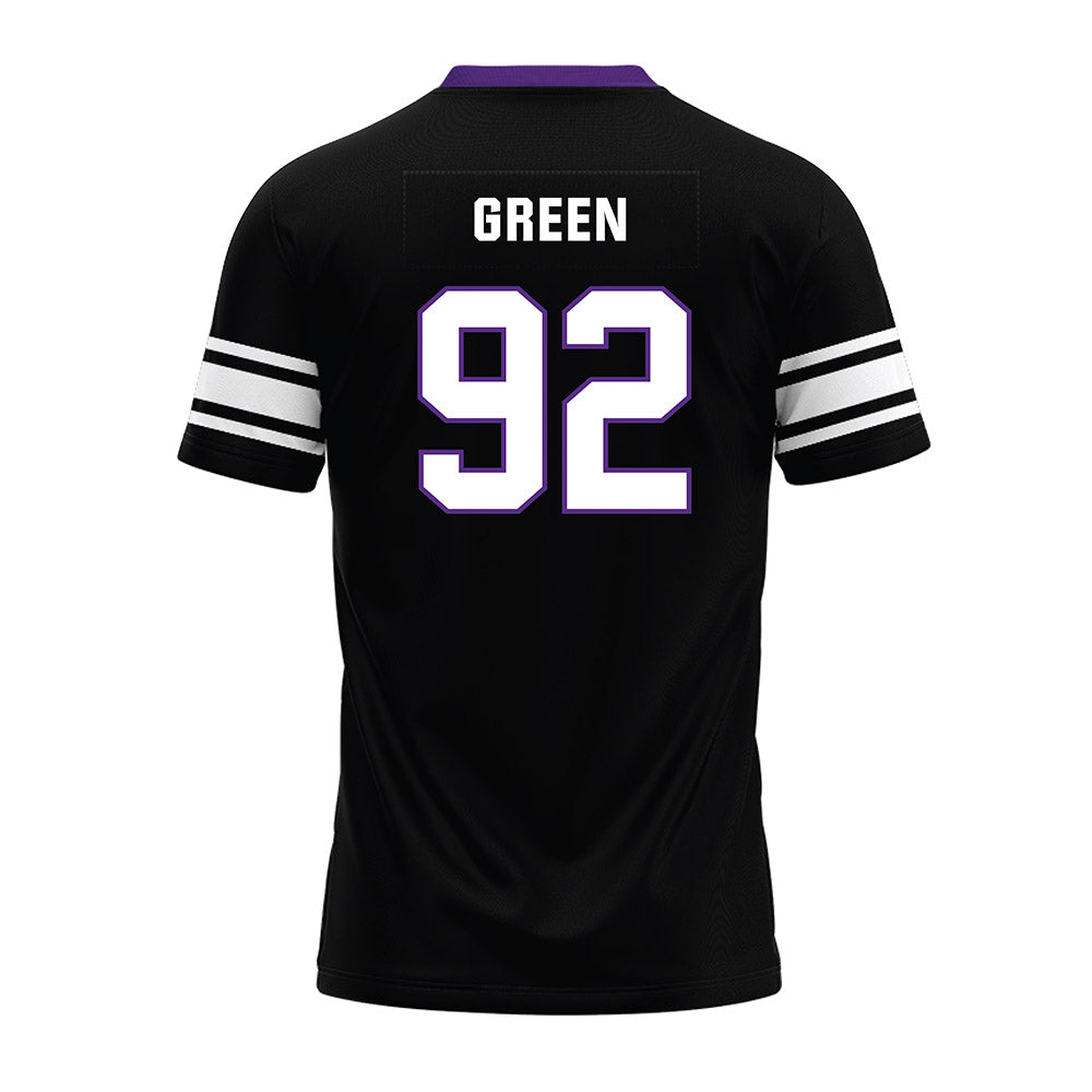 Northwestern - NCAA Football : Mason Green - Black Premium Football Jersey