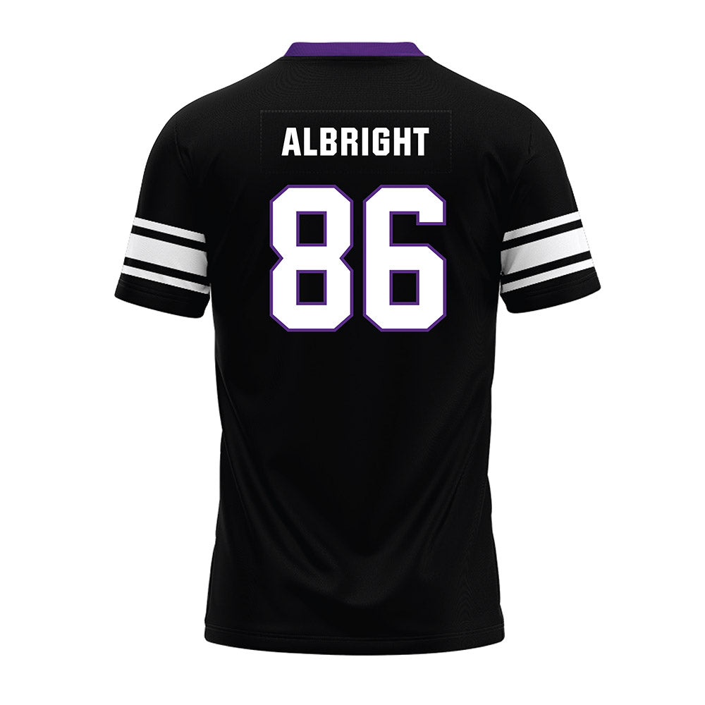 Northwestern - NCAA Football : Lawson Albright - Black Premium Football Jersey