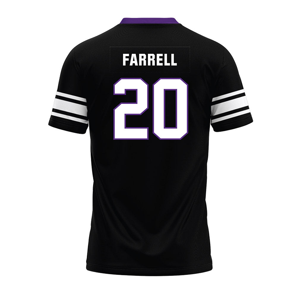 Northwestern - NCAA Football : Chase Farrell - Black Premium Football Jersey-1