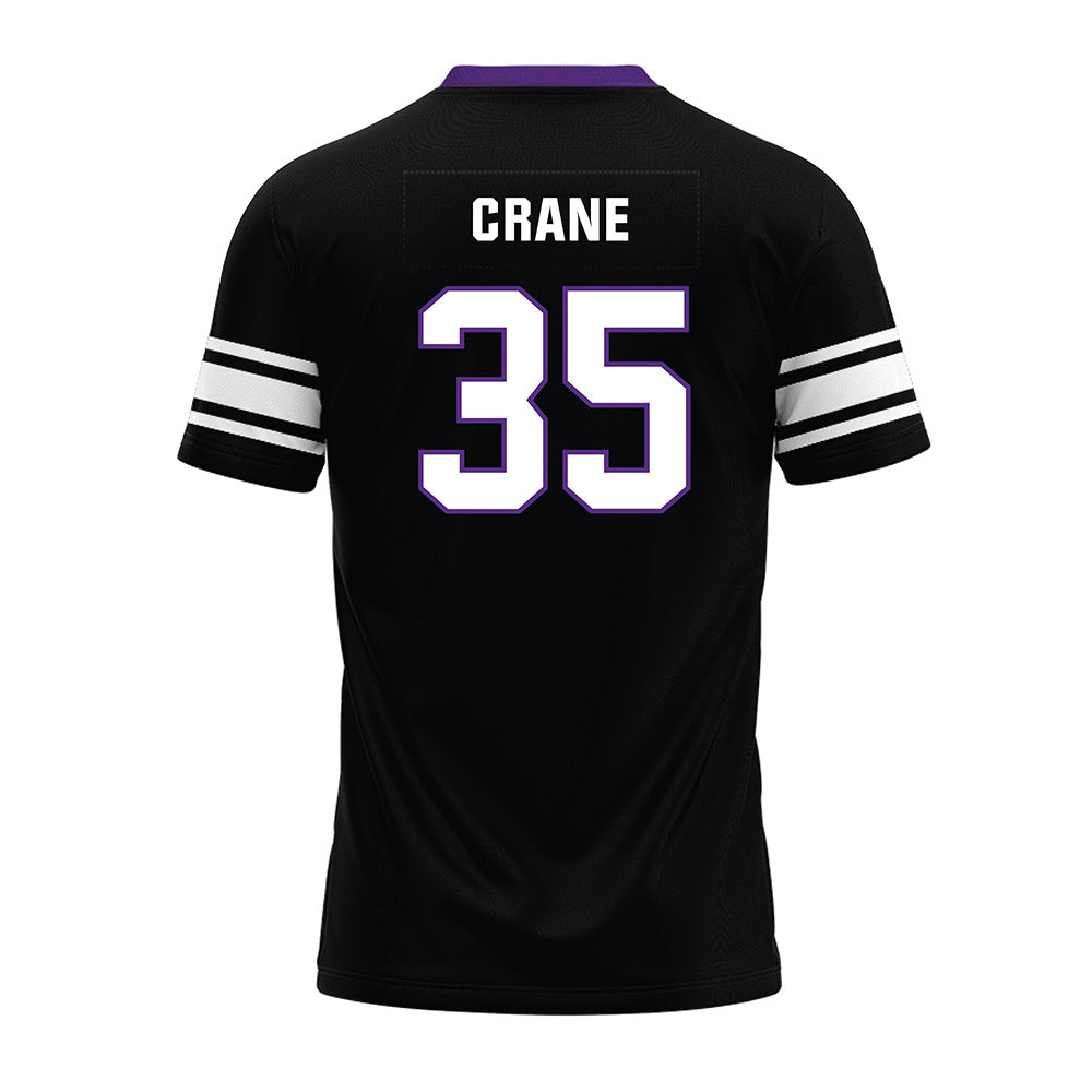 Northwestern - NCAA Football : Tate Crane - Black Premium Football Jersey-1