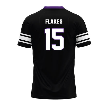 Northwestern - NCAA Football : Brendan Flakes - Black Premium Football Jersey