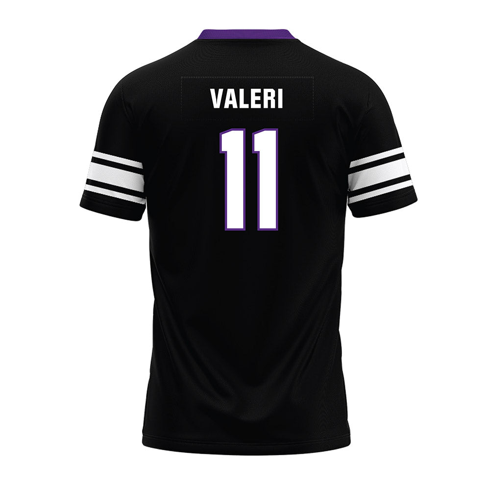 Northwestern - NCAA Football : Seth Valeri - Black Premium Football Jersey-1