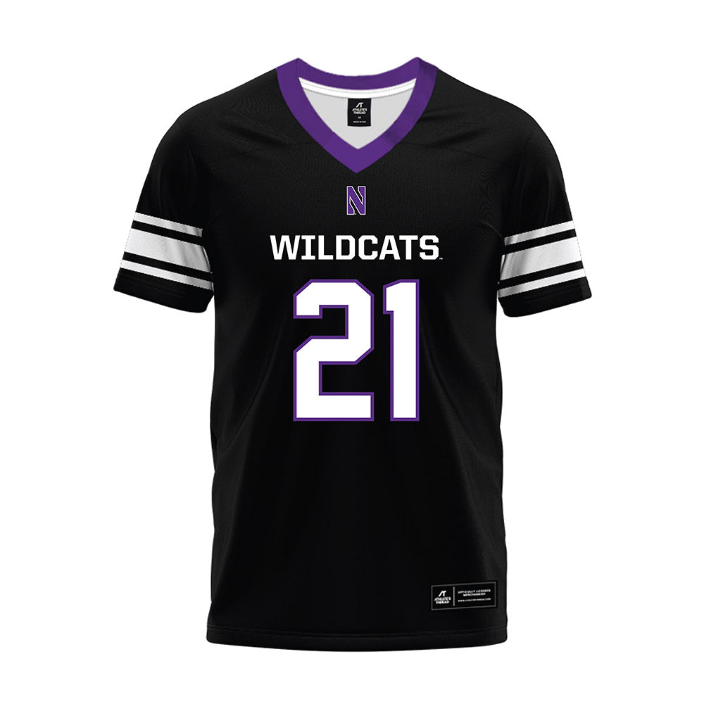 Northwestern - NCAA Football : Damon Walters - Black Premium Football Jersey