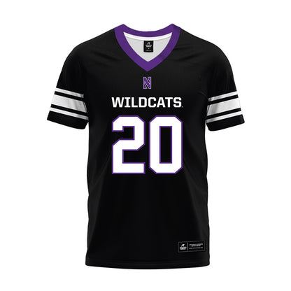 Northwestern - NCAA Football : Chase Farrell - Black Premium Football Jersey-0