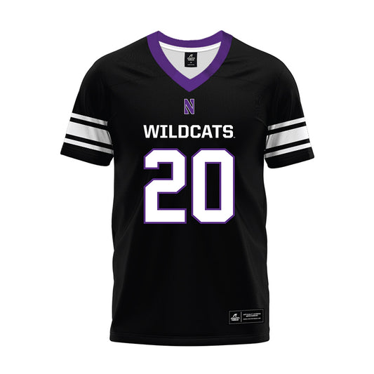 Northwestern - NCAA Football : Chase Farrell - Black Premium Football Jersey-0