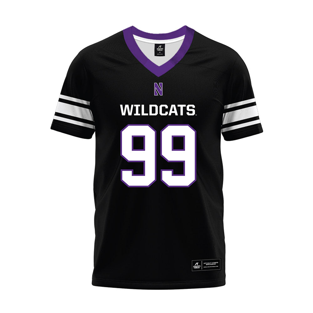 Northwestern - NCAA Football : Troy Regovich - Black Premium Football Jersey-0