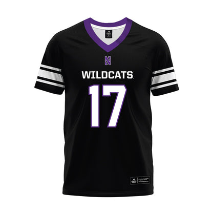 Northwestern - NCAA Football : Griffin Wilde - Black Premium Football Jersey-0